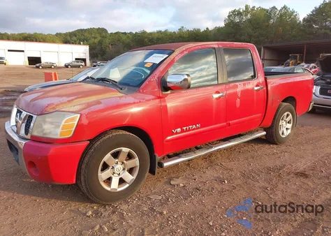 2007 Nissan Titan Se из США, поврежденный, VIN 1N6BA07A97N219439